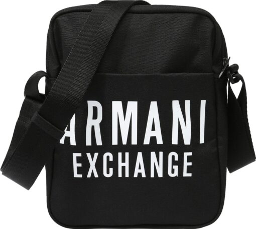 ARMANI EXCHANGE Taška přes rameno černá / bílá