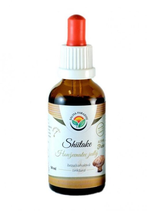 Salvia Paradise Shiitake - tinktura bez alkoholu (50 ml) - síla tradiční funkční houby