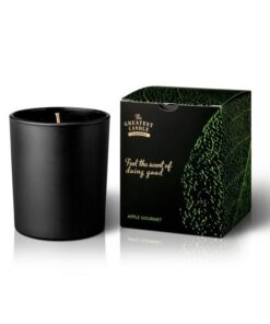 The Greatest Candle Vonná svíčka v černém skle (170 g) - jablko