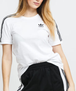 adidas Originals 3 tripes Tee bílé