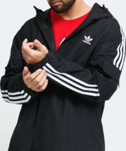 adidas Originals 3 Stripes Windbreaker FZ černá