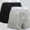 Calvin Klein 2 Pack Slim Fit Boxers C/O černé / melange šedé