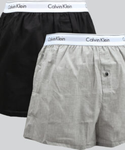 Calvin Klein 2 Pack Slim Fit Boxers C/O černé / melange šedé