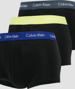 Calvin Klein 3 Pack Low Rise Trunks černé