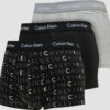 Calvin Klein 3 Pack ow Rise Trunks C/O černé / melange šedé