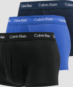 Calvin Klein 3 Pack ow Rise Trunks C/O černé / navy / modré