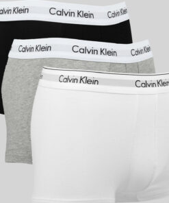 Calvin Klein 3 Pack ow Rise Trunks C/O bílé / šedé / černé