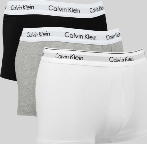 Calvin Klein 3 Pack ow Rise Trunks C/O bílé / šedé / černé