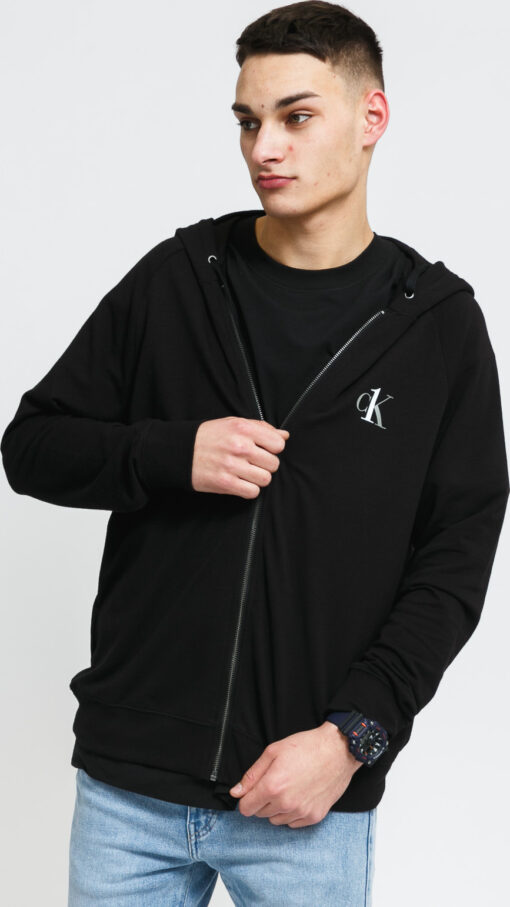 Calvin Klein CK ONE Full Zip Hoodie C/O černá