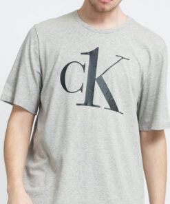 Calvin Klein CK ONE SS Crew Neck C/O melange šedé