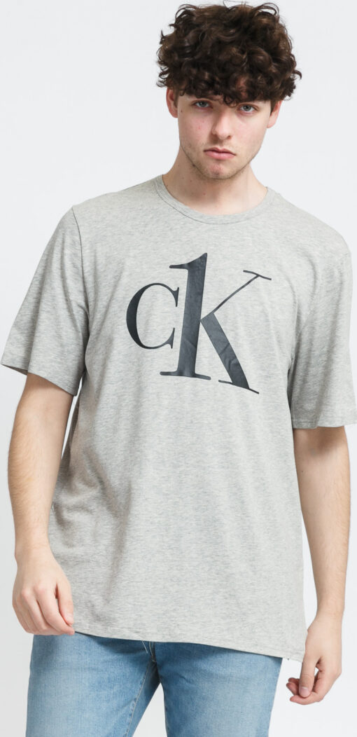 Calvin Klein CK ONE SS Crew Neck C/O melange šedé