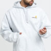 Carhartt WIP Hooded American Script Sweat melange světle šedá