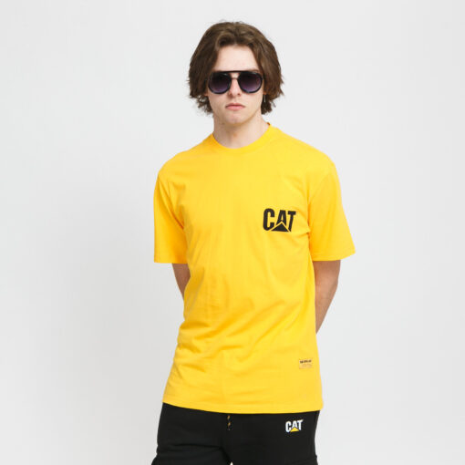 CATERPILLAR Cat Small ogo Tee žluté