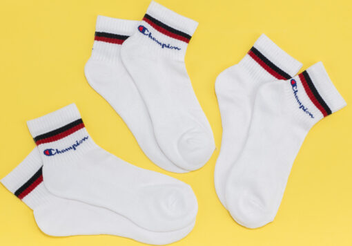 Champion 3Pack Ankle Classic Socks bílé