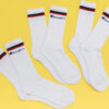 Champion 3Pack Classic Stripes Socks bílé