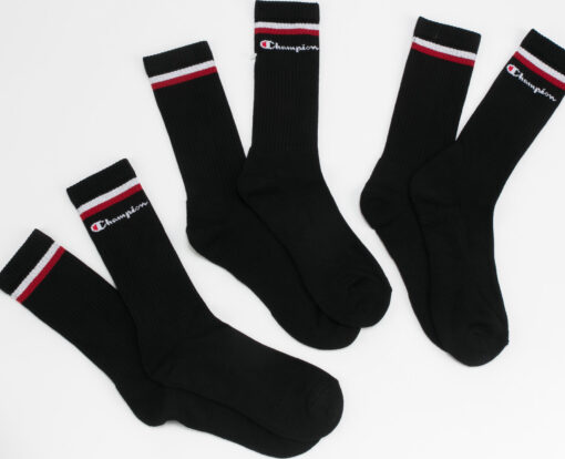 Champion 3Pack Classic Stripes Socks černé