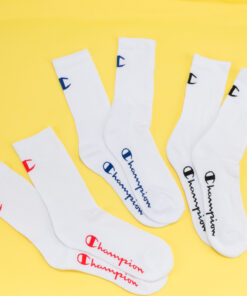 Champion 3Pack Colored Logo Socks bílé