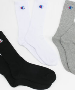 Champion 3Pack Crew Socks černé / bílé / melange šedé