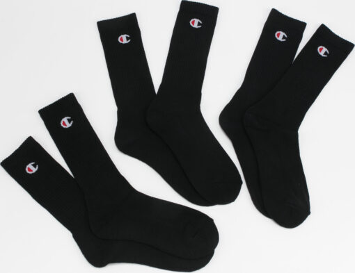 Champion 3Pack Crew Socks černé