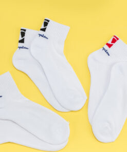 Champion 3Pack Double Logo Socks bílé