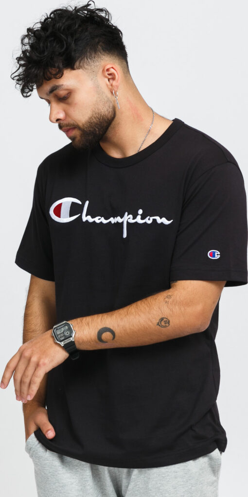 Champion Crewneck T-Shirt černé