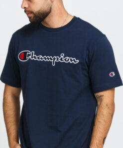 Champion Organic Cotton Crewneck Tee navy