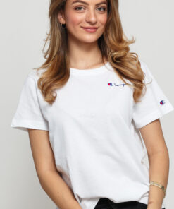 Champion Reverse Weave Small cript ogo Tee bílé