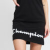 Champion Script Logo Ribbed Trim Dress černé