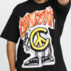 Chinatown Market Peace Guy Flame Arc T-Shirt černé