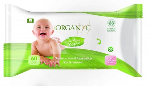 Organyc Dětské vlhčené hygienické ubrousky BIO (60 ks)