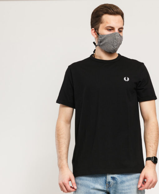 FRED PERRY Ringer Tee černé