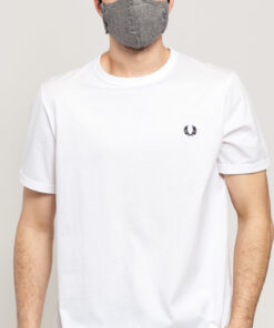 FRED PERRY Ringer Tee bílé