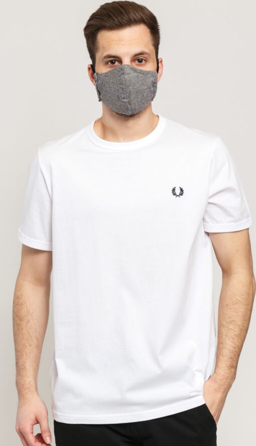 FRED PERRY Ringer Tee bílé