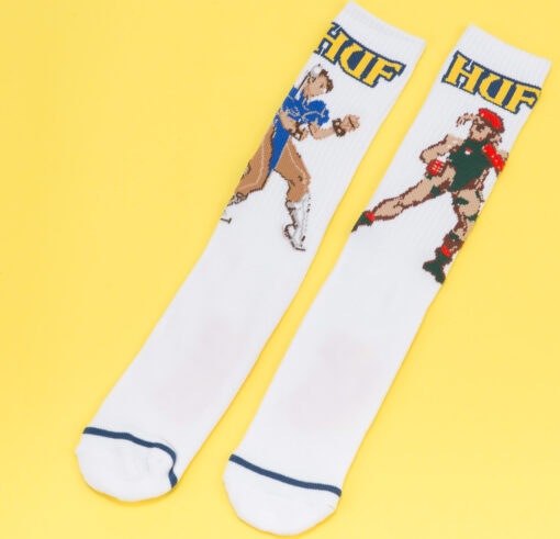 HUF Chun-Li & Cammy Socken bílé