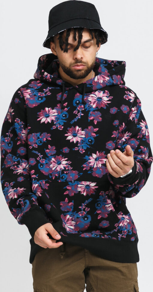 HUF Dazy Hoodie černá / fialová