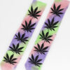 HUF Drip Dye Plantlife Socken černé / zelené / fialové / růžové