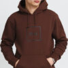 HUF Essentials Box ogo PO Hoodie hnědá