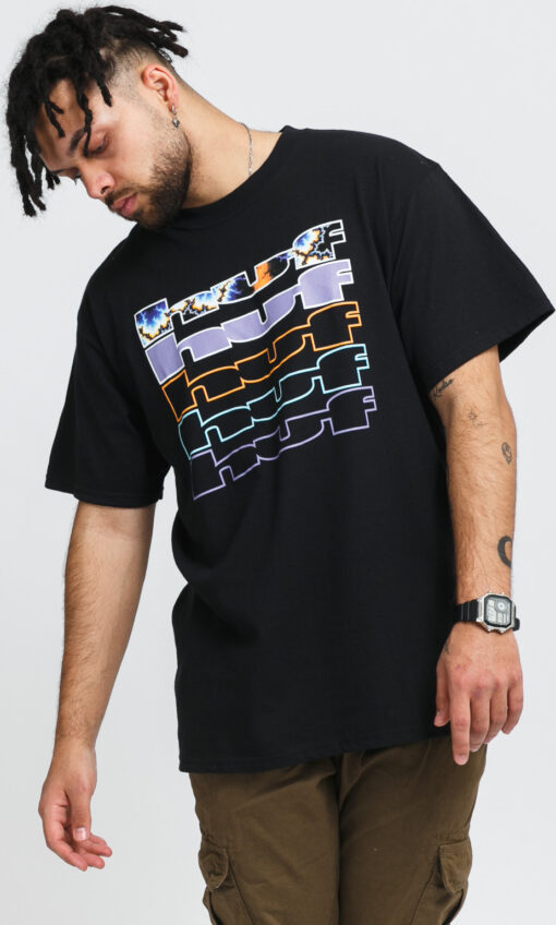 HUF Fractal Tee černé