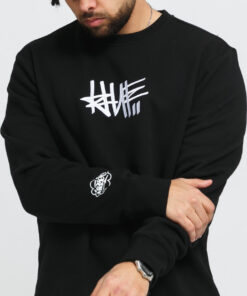 HUF Haze Handstyle 1 Crewneck černá