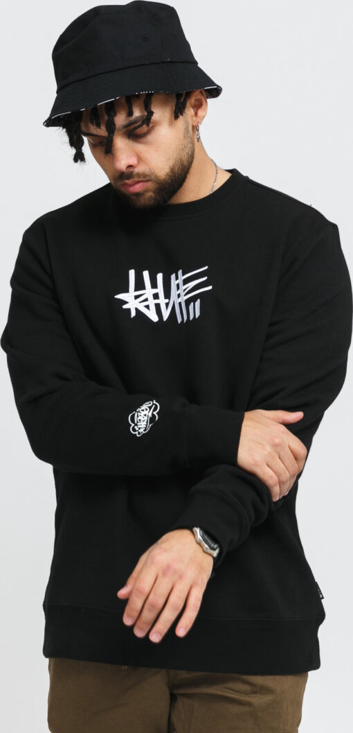 HUF Haze Handstyle 1 Crewneck černá