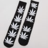 HUF Plantlife Crew Sock černé / bílé