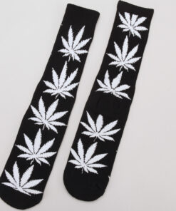 HUF Plantlife Crew Sock černé / bílé