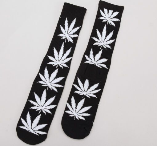 HUF Plantlife Crew Sock černé / bílé