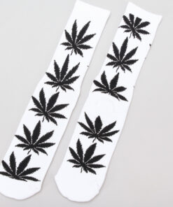 HUF Plantlife Crew Sock bílé / černé