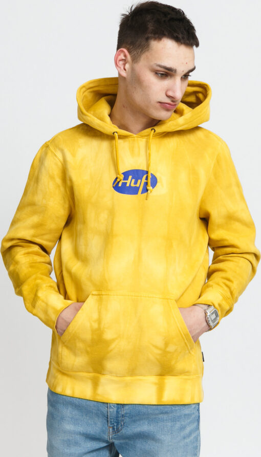 HUF Relax Tiedye Hoodie žlutá