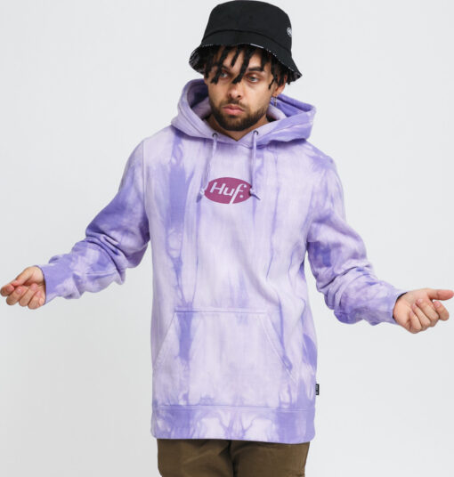 HUF Relax Tiedye Hoodie fialová