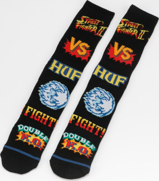 HUF Street Fighter Grephic Socken černé