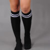 Urban Classics Ladies College Socks černé / bílé