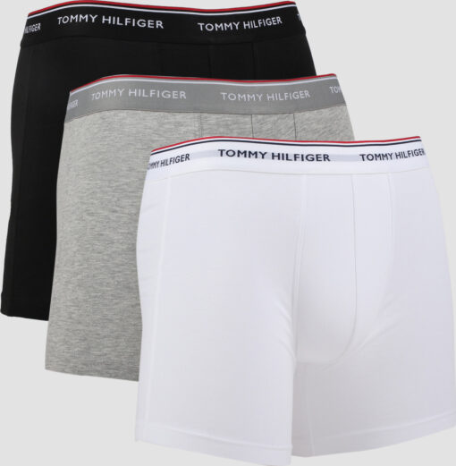 Tommy Hilfiger 3 Pack Boxer Brief černé / melange šedé / bílé