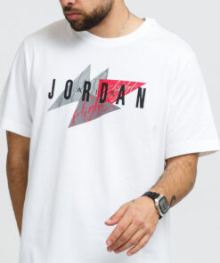 Jordan M J Jumpman Air SS Crew bílé